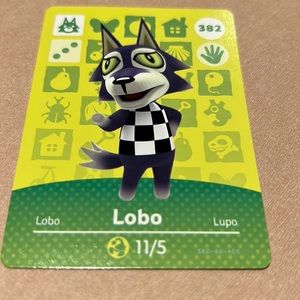New Amiibo card- Lobo